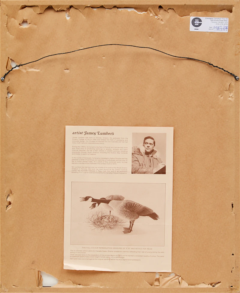 James Richard Lumbers, Black Bear, egg tempera, 1969 - view 3