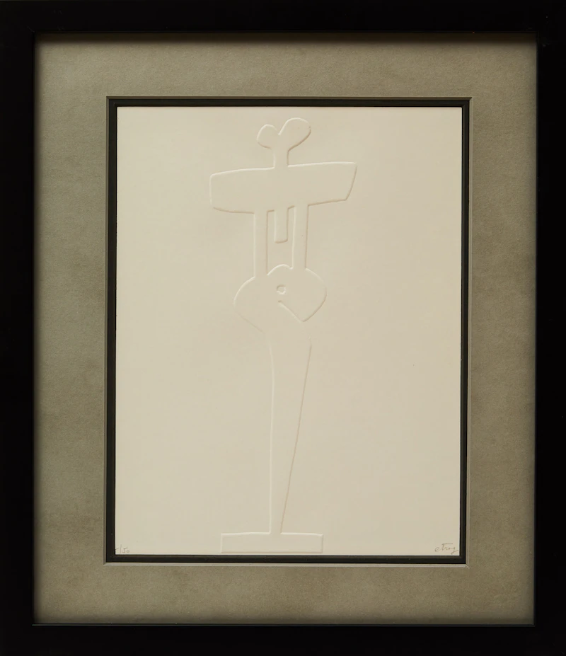 Sorel Etrog, Figure Study, embossed print - view 2