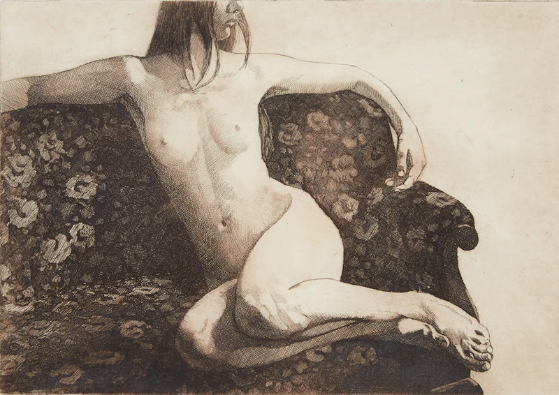 Hugh Seaforth Mackenzie, Untitled (Nude), etching - view 1