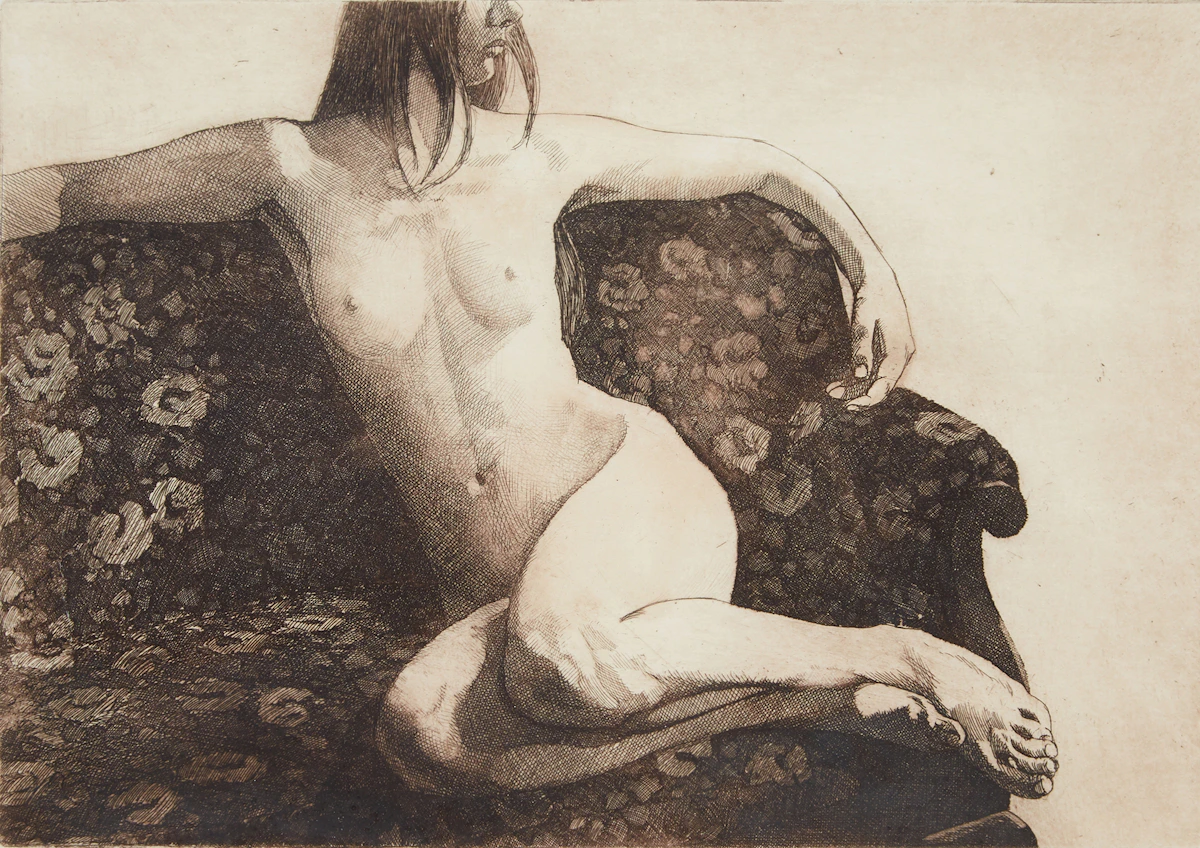 Hugh Seaforth Mackenzie, Untitled (Nude), etching