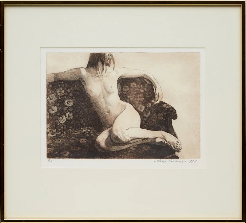 Hugh Seaforth Mackenzie, Untitled (Nude), etching - view 2