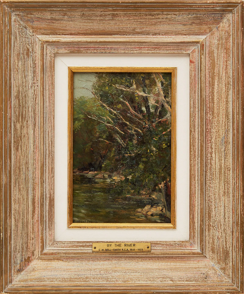 Frederic Marlett Bell-Smith, By the River, oil on board - view 2