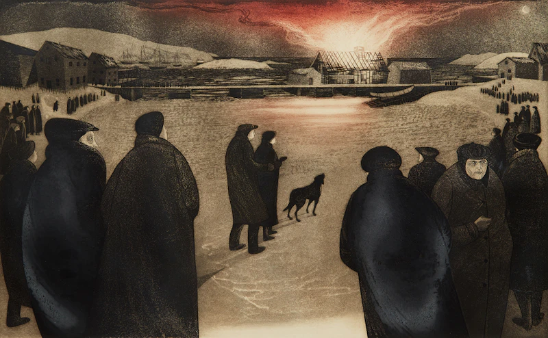 David Lloyd Blackwood, The Burning of William Fifield’s Forge