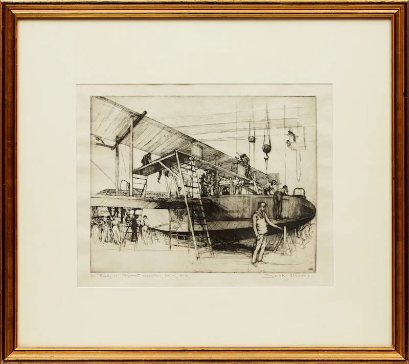 Dorothy Stevens, Ready in Shipment, etching - view 2