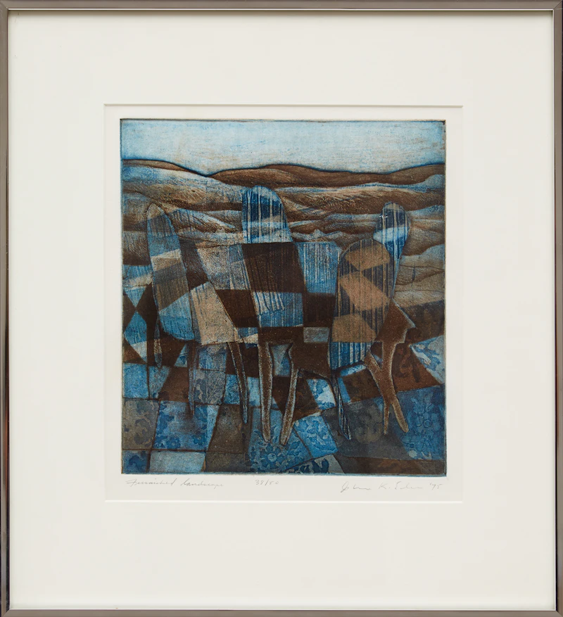 John Esler, Furnished Landscape, etching - view 2