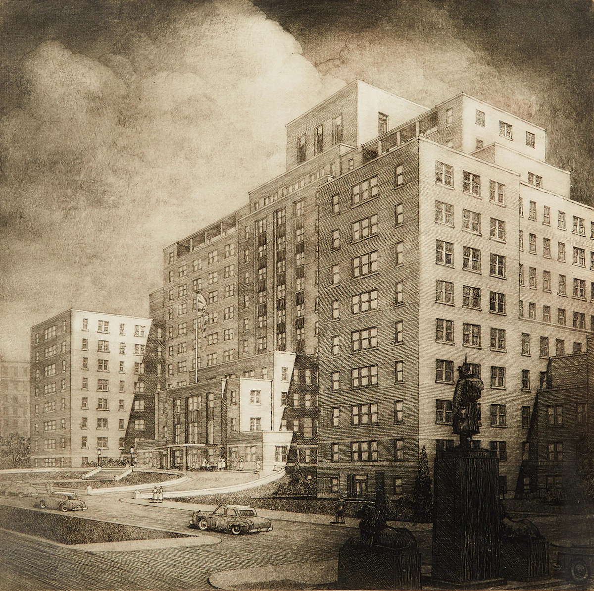 Samuel Herbert Maw, Hospital for Sick Children, etching