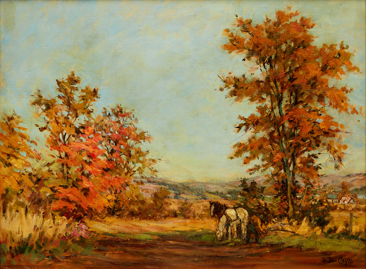 Berthe Des Clayes, October Noon, oil on canvas