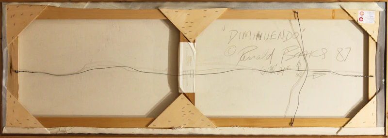 Ronald Boaks, Diminuendo, acrylic on canvas, 1987 - view 3