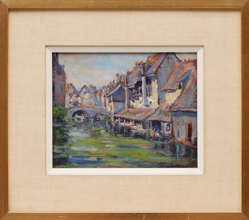 Manly Edward MacDonald, Chartres, France, oil on board - view 2