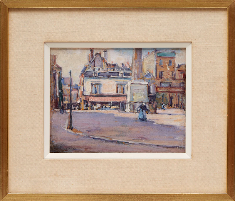 Manly Edward MacDonald, Sunday Morning, French Village, oil on board - view 2