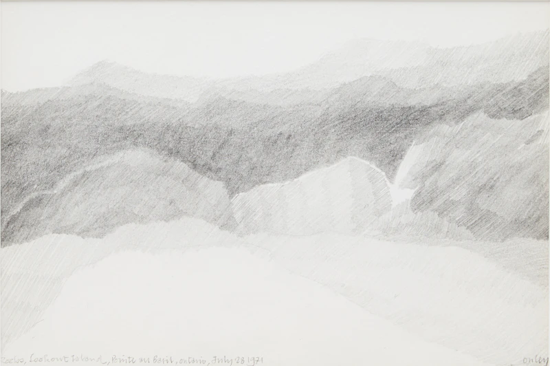 Toni Onley, Rocks, Lookout Island, Pointe au Baril, Ontario