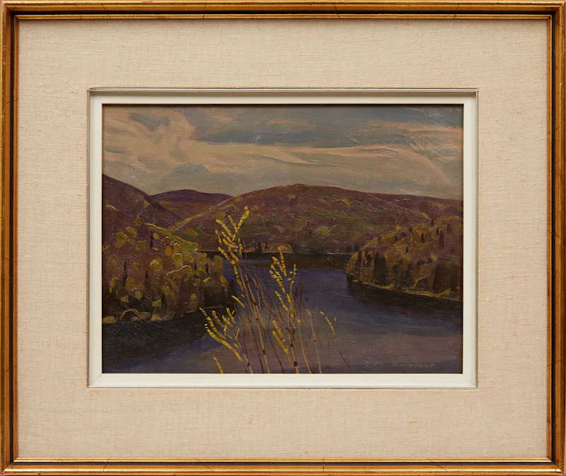 Charles Fraser Comfort, Yuke’s Lake, Early Spring, oil on panel, 1977 - view 3