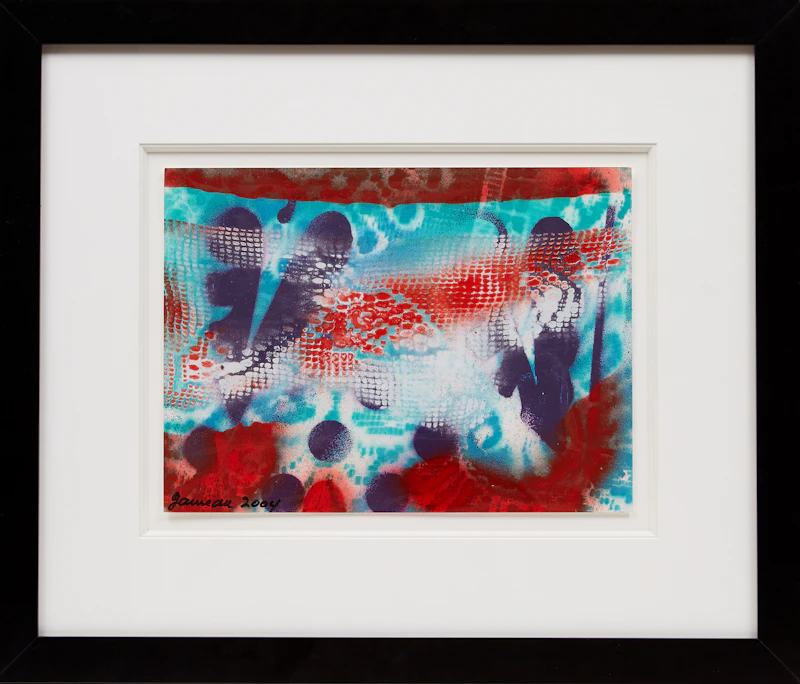 Pierre Gauvreau, Rencontre projetée, acrylic on card, 2004 - view 3