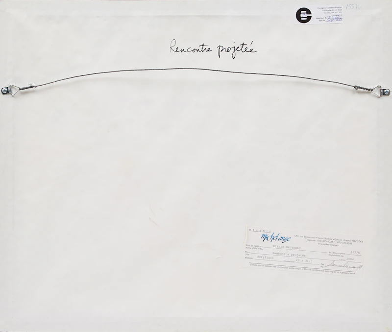 Pierre Gauvreau, Rencontre projetée, acrylic on card, 2004 - view 5
