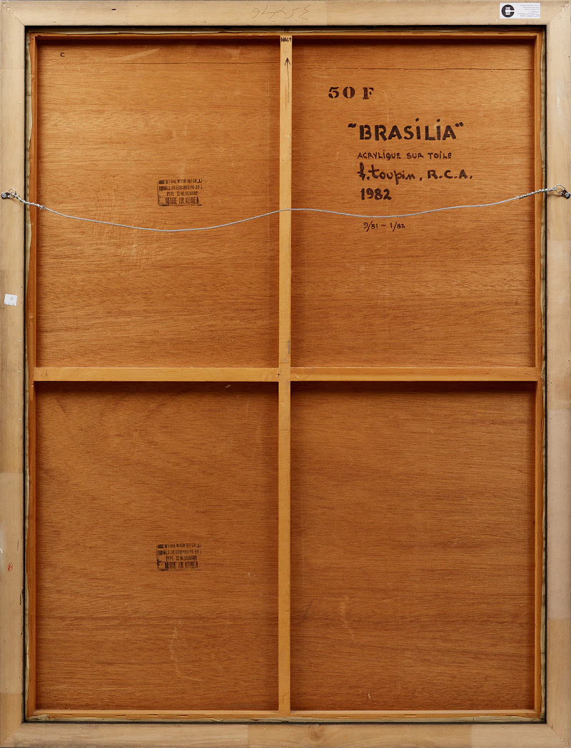 Fernand Toupin, Brasilia, acrylic on canvas, 1982 - view 5