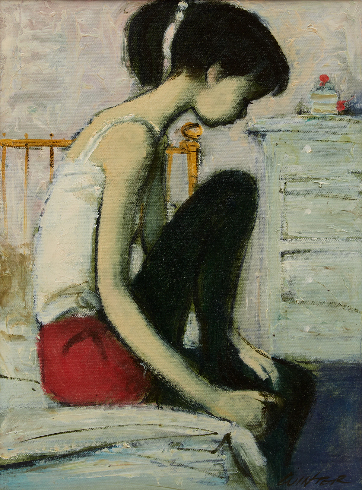 William Arthur Winter, Morning, oil on board