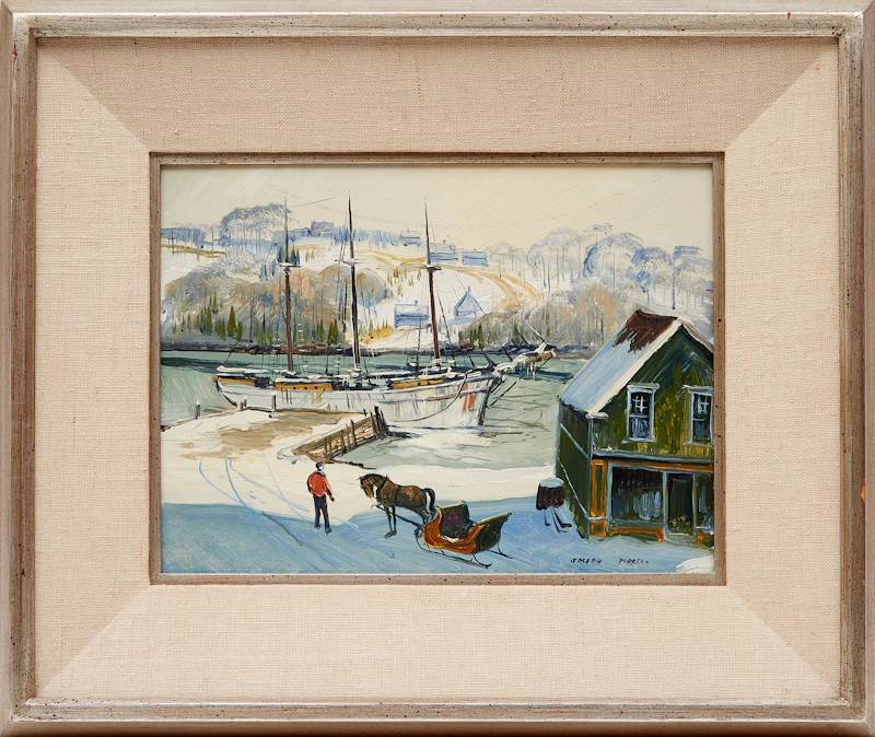 Joseph Purcell, Home Port, Lunnenburg, N.S., oil on board - view 2