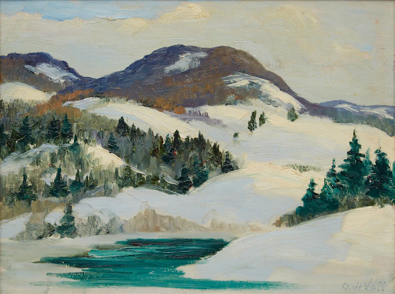 Oscar  de Lall, Winter Landscape