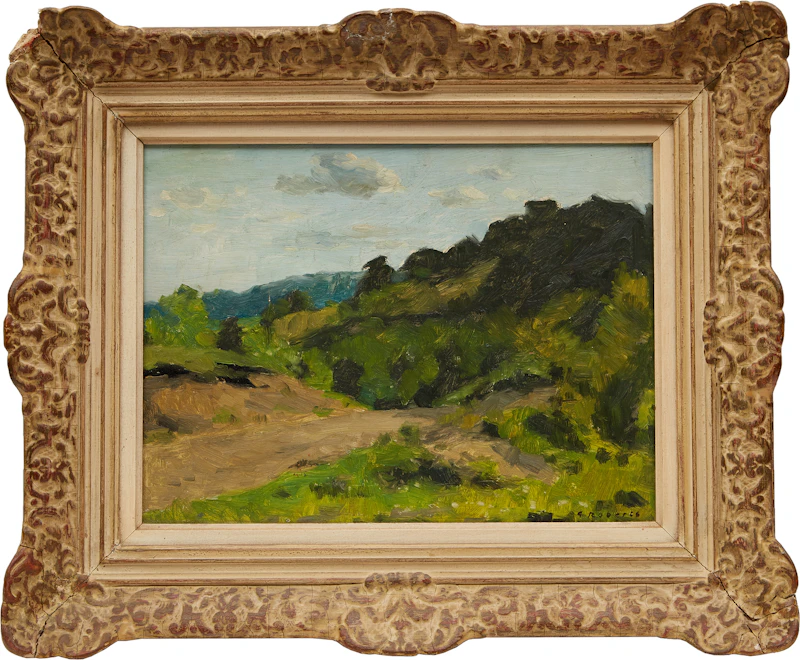 William Goodridge Roberts, Near Montebello, oil on masonite - view 2