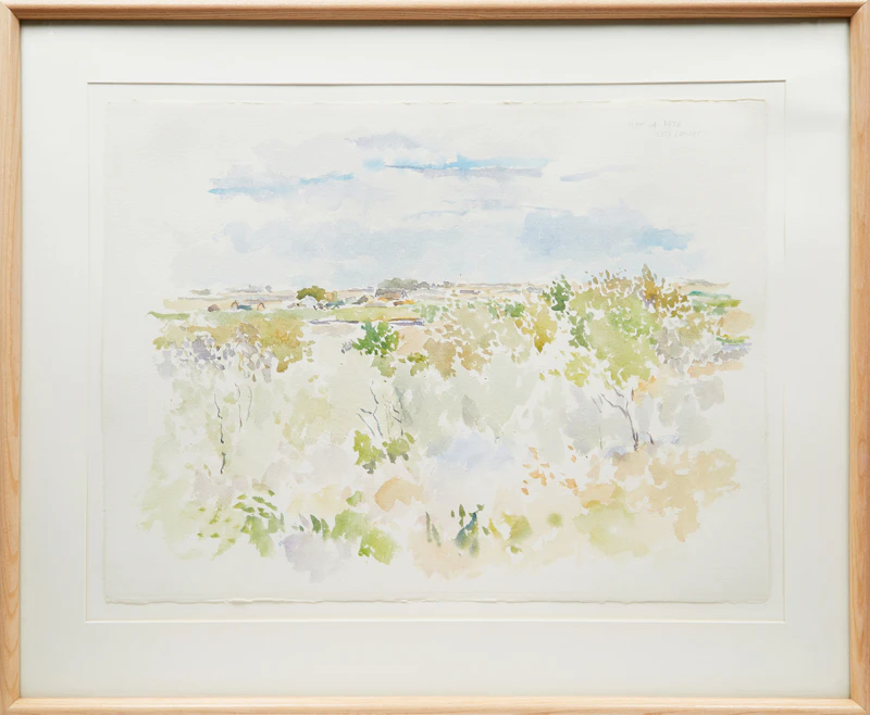 Reta Madeline Cowley, Spring Landscape, watercolour, 1978 - view 2