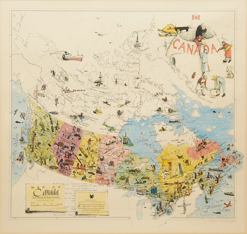 William Kurelek, Map of Canada