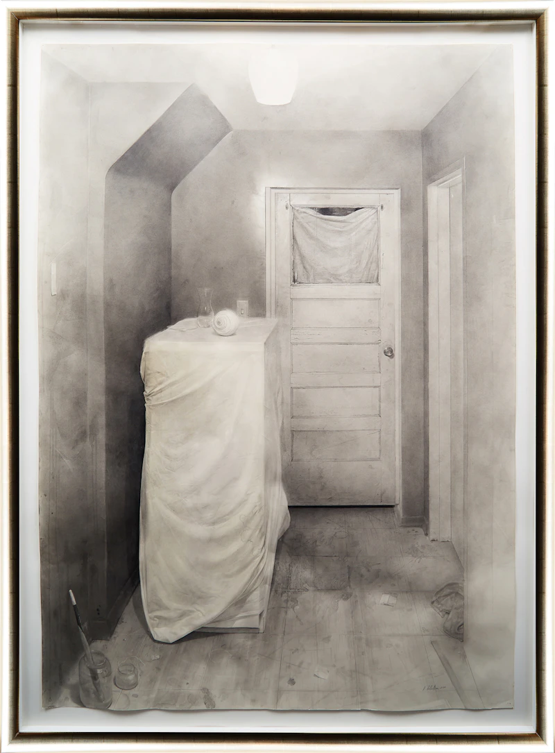 Richard Robertson, The Covered Cabinet, 1980, graphite on paper - view 2
