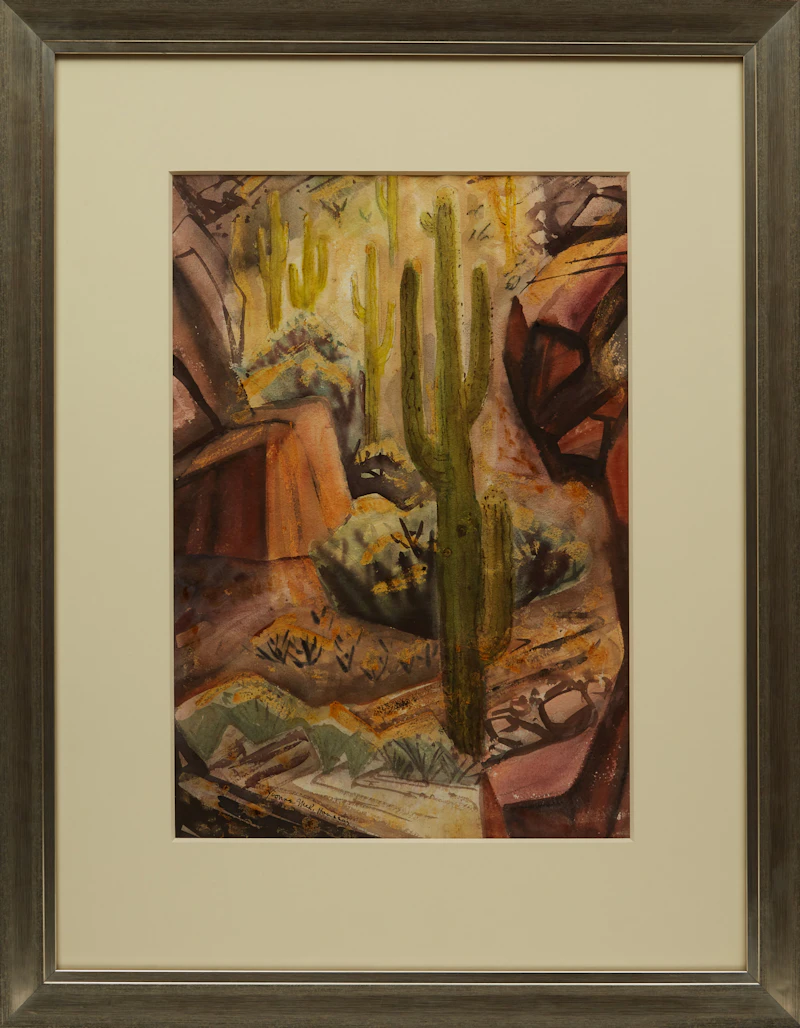 Yvonne McKague Housser, The Sunny Canyon, watercolour on paper - view 2