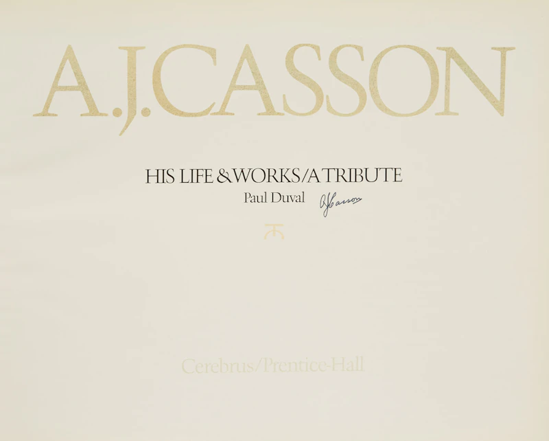Paul Duval, A.J. Casson: His Life and Works, A Tribute, book - view 2