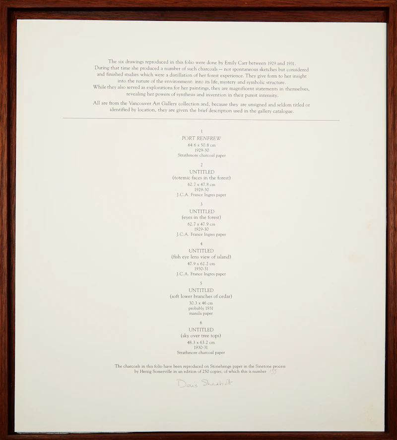 Books and Reference, The Art of Emily Carr, book and six reproduction prints, 1980 - view 5