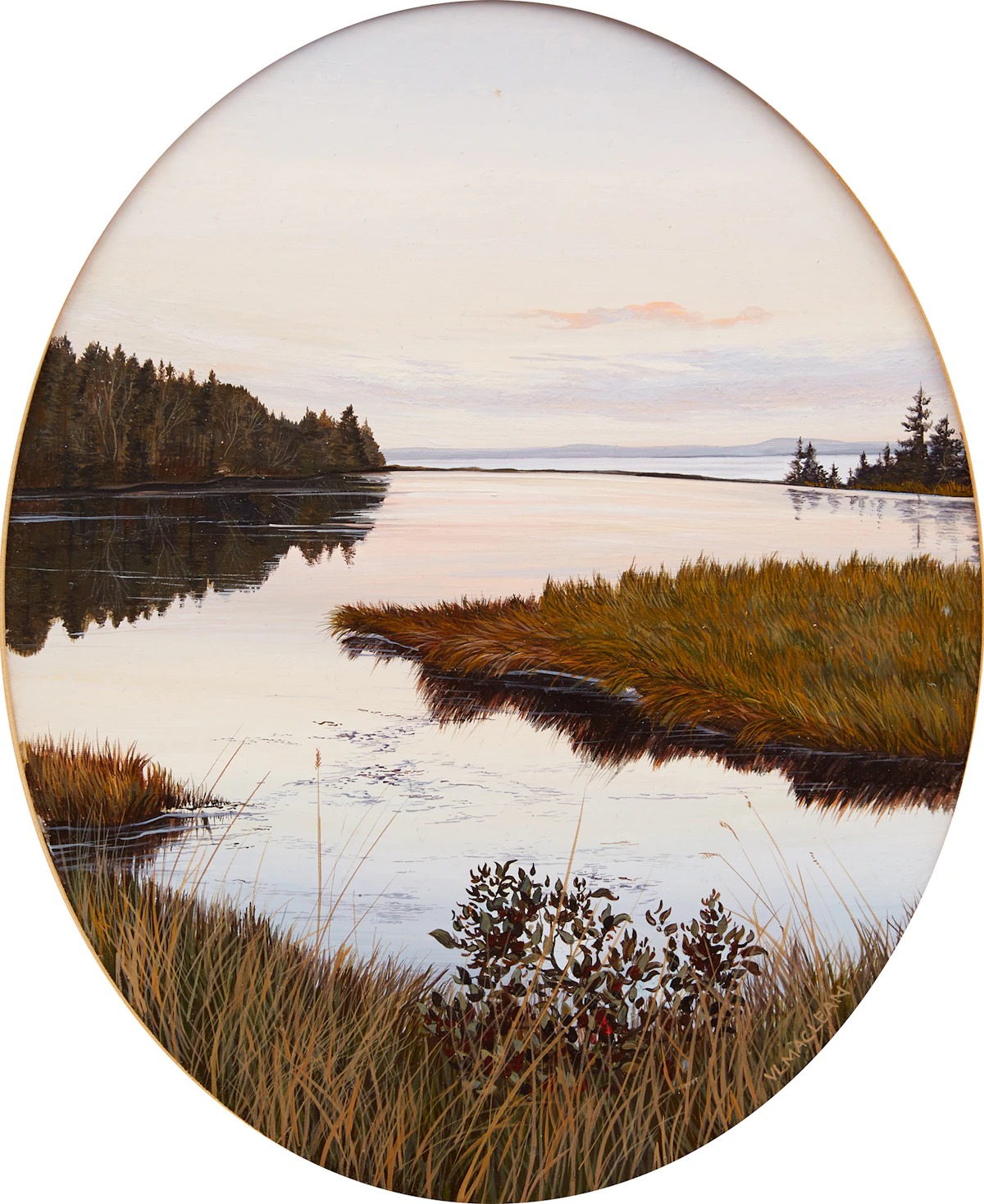 Vicki MacLean, At the Shore, acrylic on board