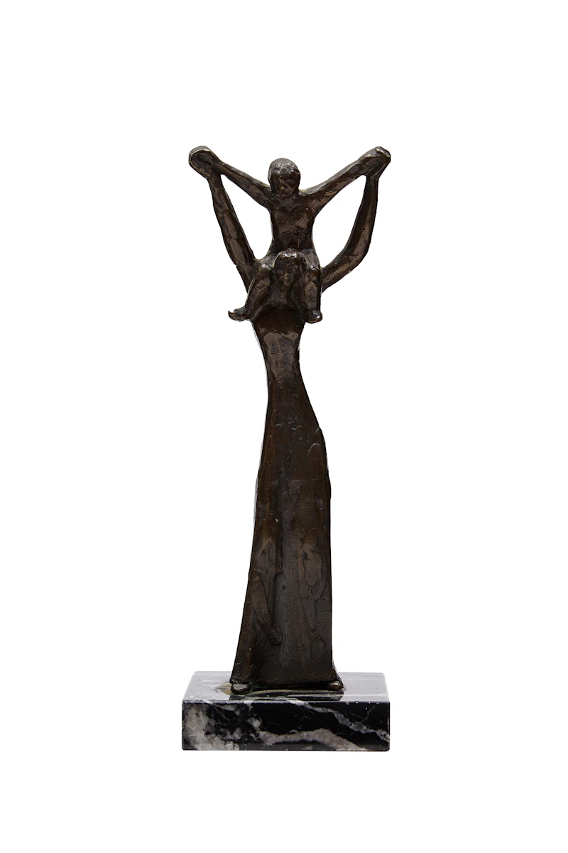 Esther Wertheimer, Mother and Child, bronze - view 1
