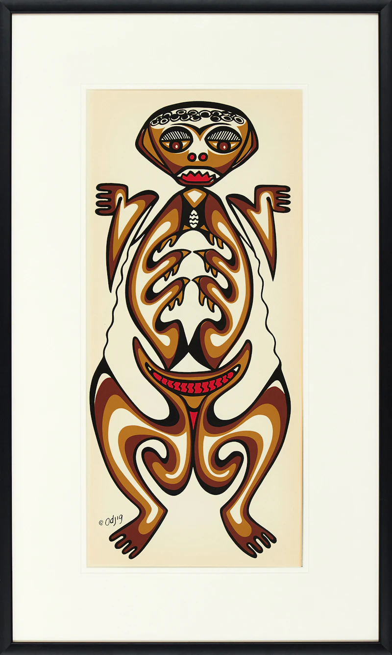 Daphne Odjig, Frog Spirit, colour silkscreen - view 2