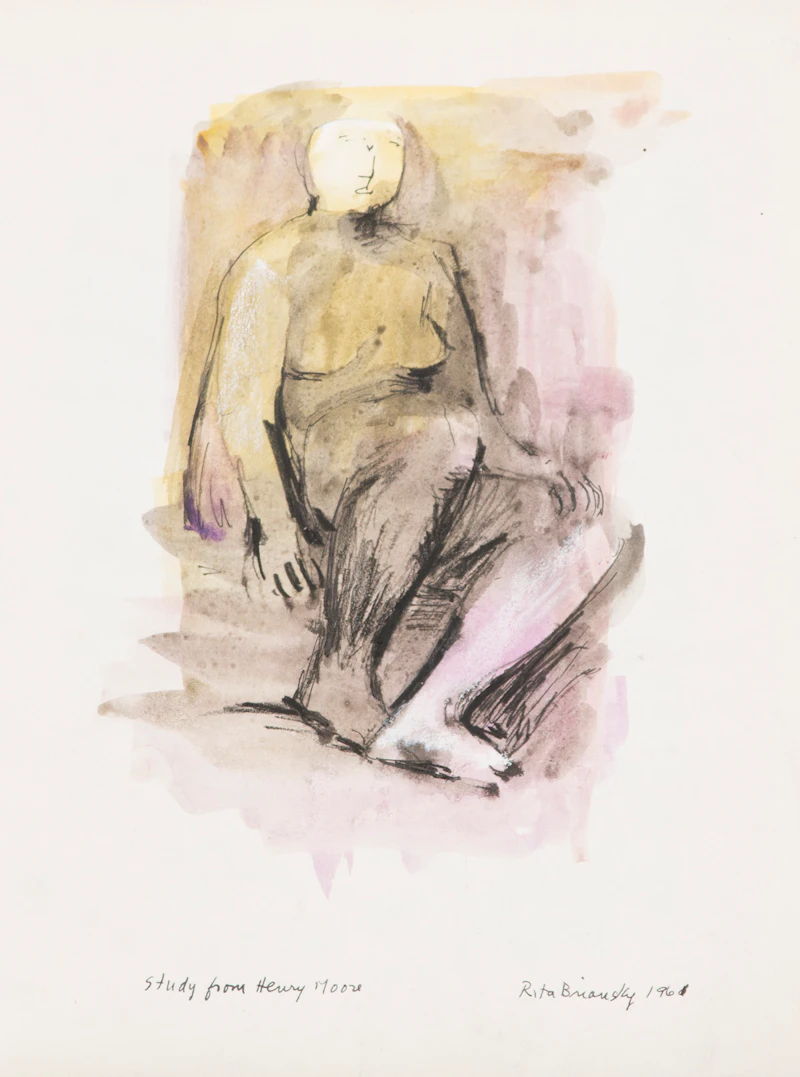 Rita Briansky, Study From Henry Moore; Autumn Study; Back Yard; “Anson”