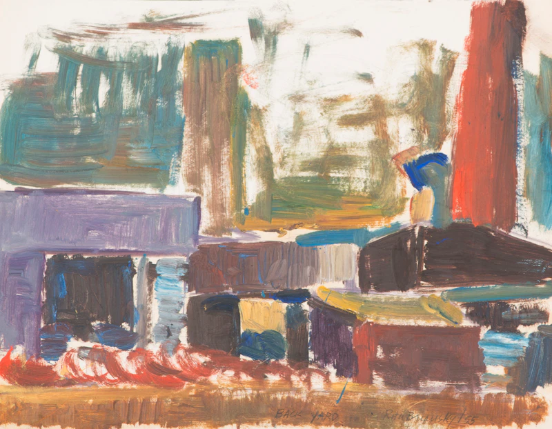 Rita Briansky, Study From Henry Moore; Autumn Study; Back Yard; “Anson”, assorted media (4) - view 4