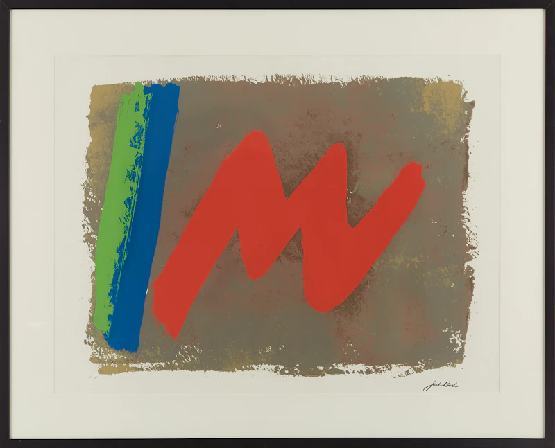 Jack Hamilton Bush, Red M, colour silkscreen - view 2