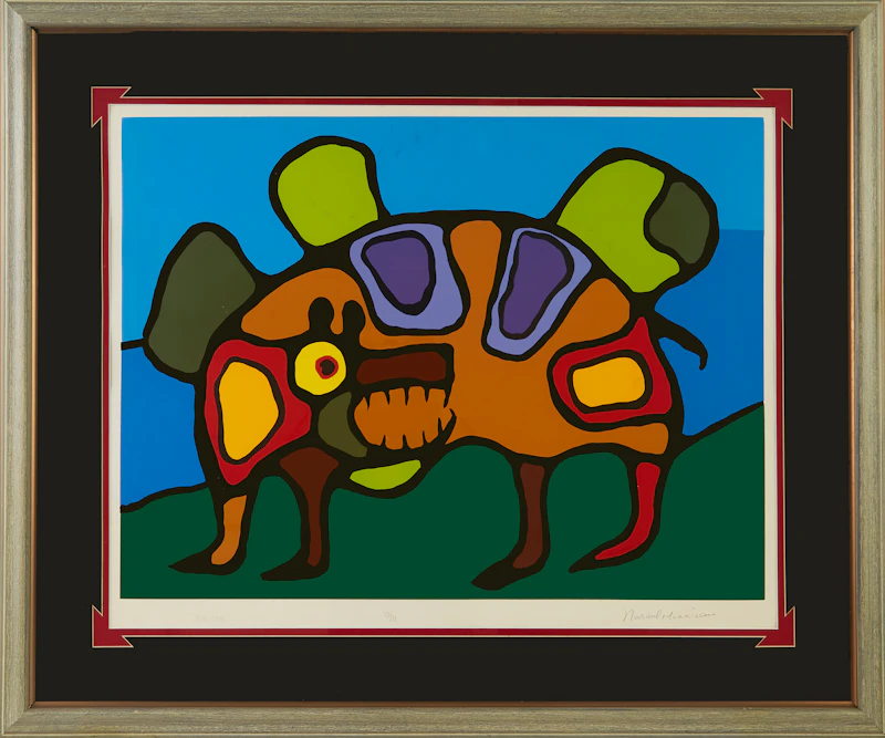 Norval Morrisseau, Bear Spirit, silkscreen - view 2