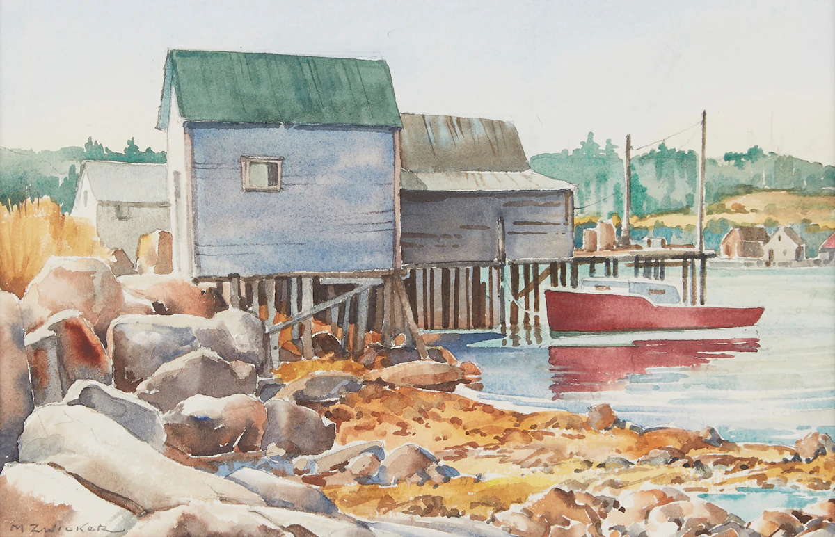 Mary Marguerite Porter Zwicker, Modesty Cove, watercolour