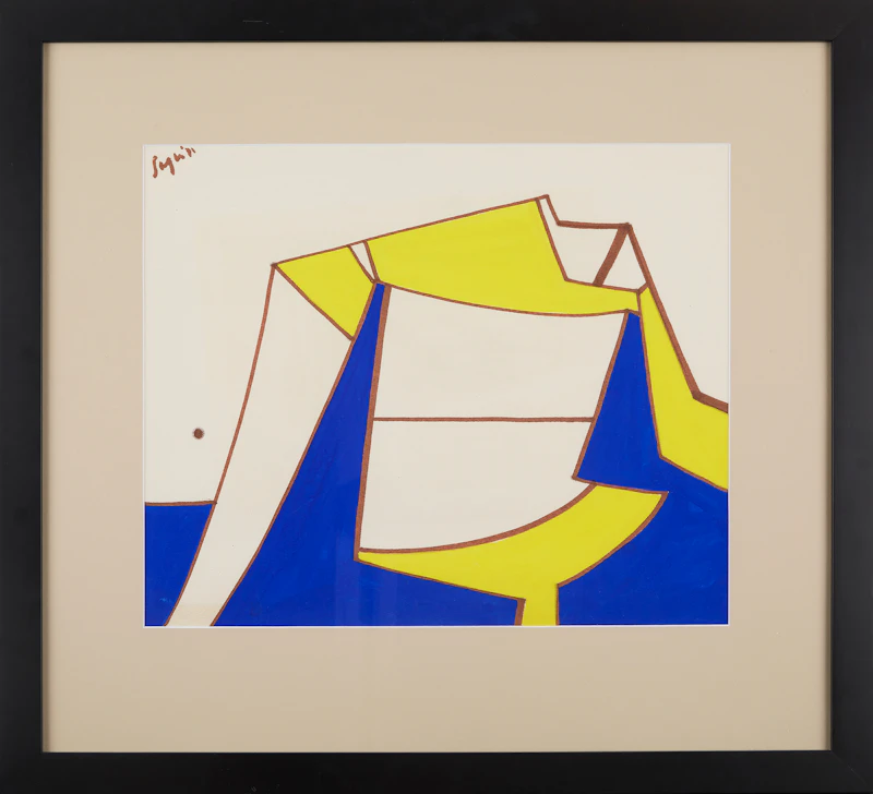 Peter  Winchell Sager, Untitled, gouache on paper, 1971 - view 2