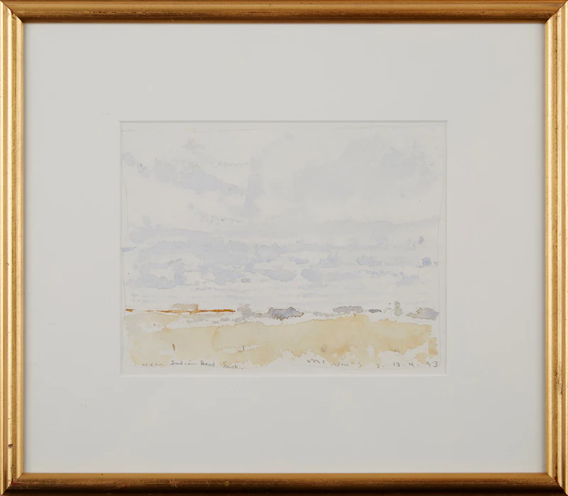 Robert Francis Michael McInnis, Near Indian Head, Saskatchewan, watercolour, 1993 - view 2
