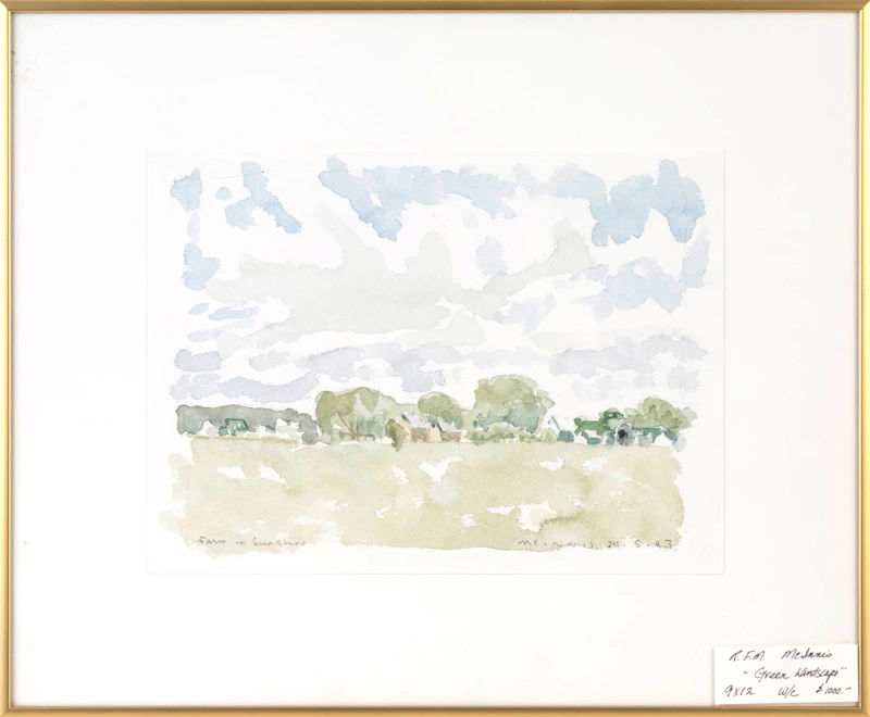 Robert Francis Michael McInnis, Farm in Sunshine, watercolour - view 2
