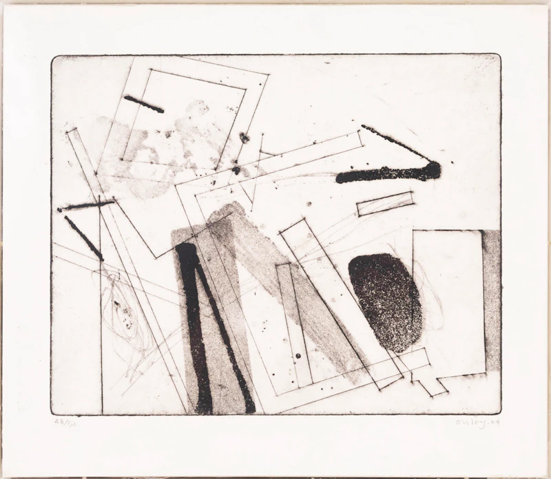 Toni Onley, Abstraction, etching, 1964 - view 2
