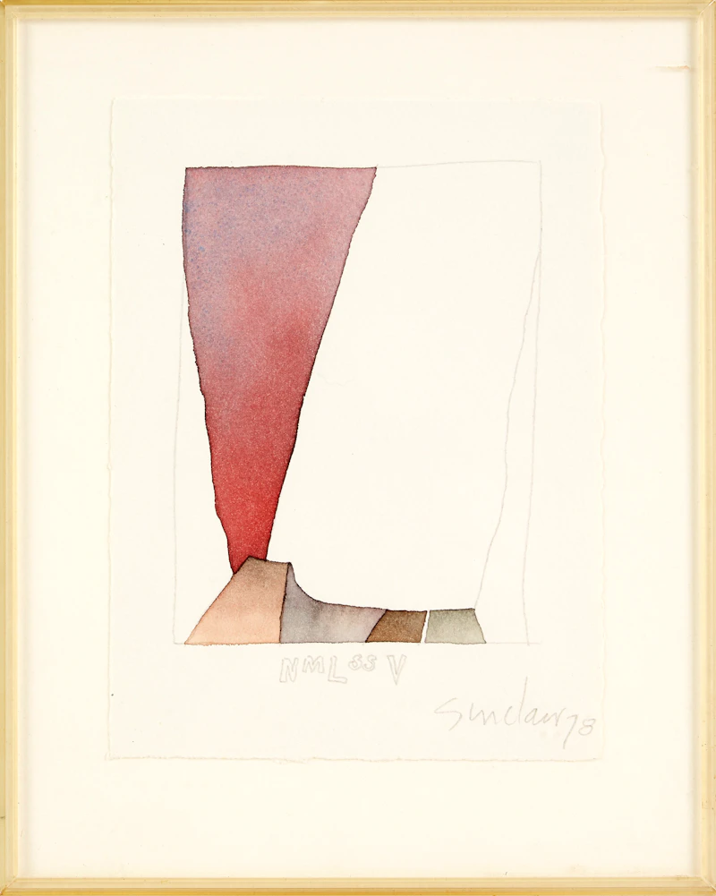 Robert Sinclair, Nameless V, graphite and watercolour, 1978 - view 2