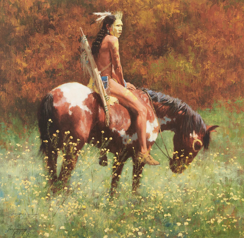 To Capture Enemy Horses by Howard Terpning