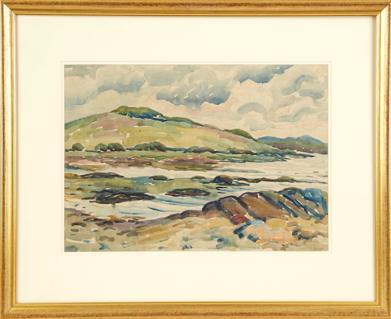 Clouded Landscape by Claude Flight
