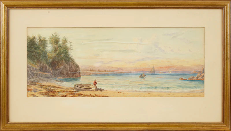 William Armstrong, Shoreline Landscape, watercolour - view 2