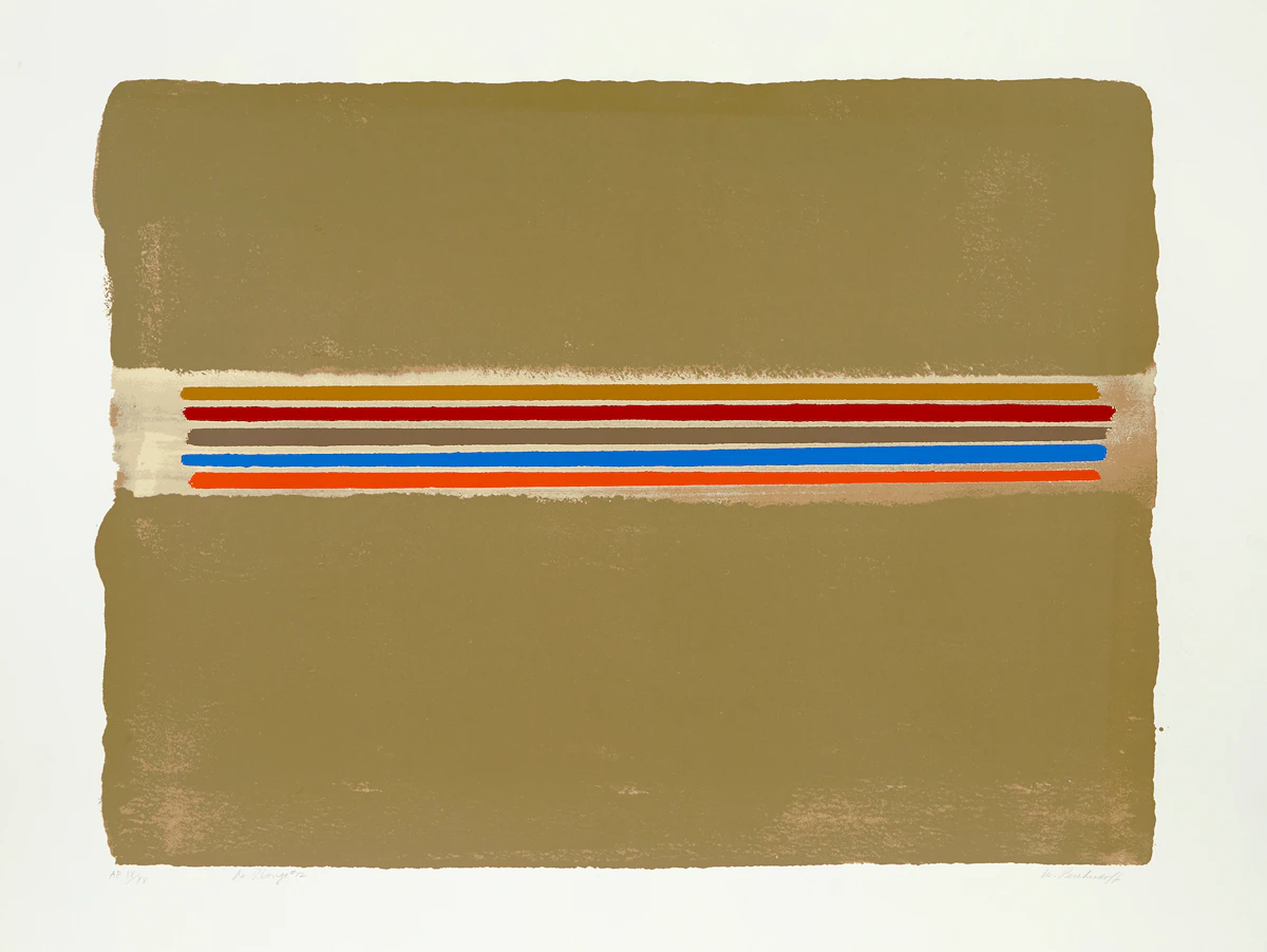 William Perehudoff, La Plonge #12, colour lithograph