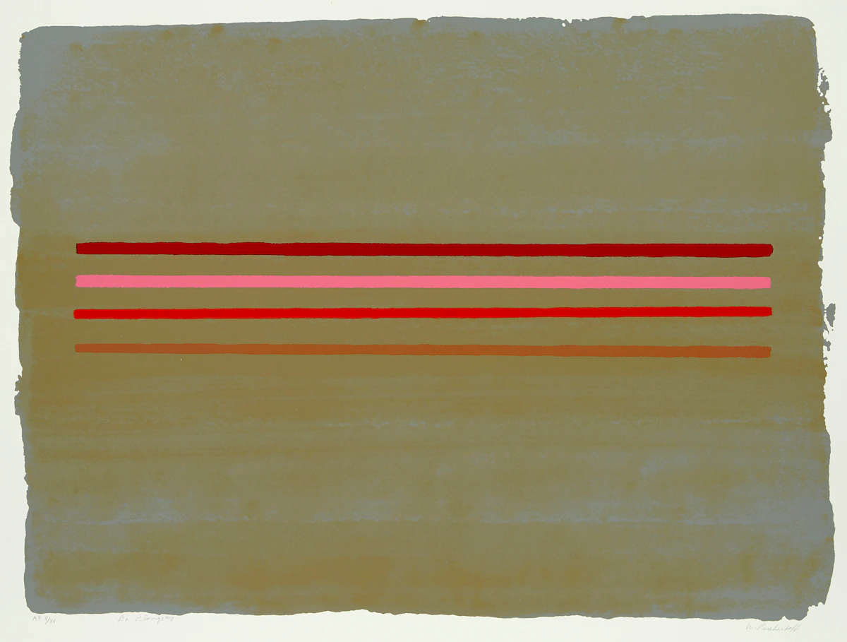 William Perehudoff, La Plonge #8, colour lithograph
