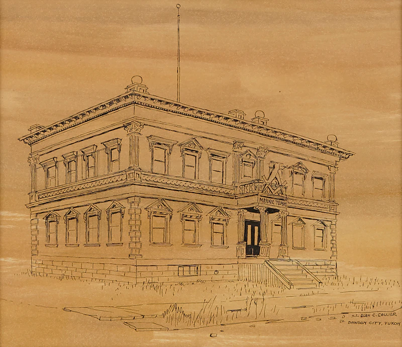 Alan Caswell Collier, Masonic Temple, Dawson City