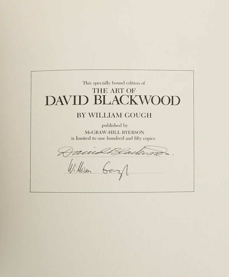 David Lloyd Blackwood, The Art of David Blackwood, book with etching - view 3