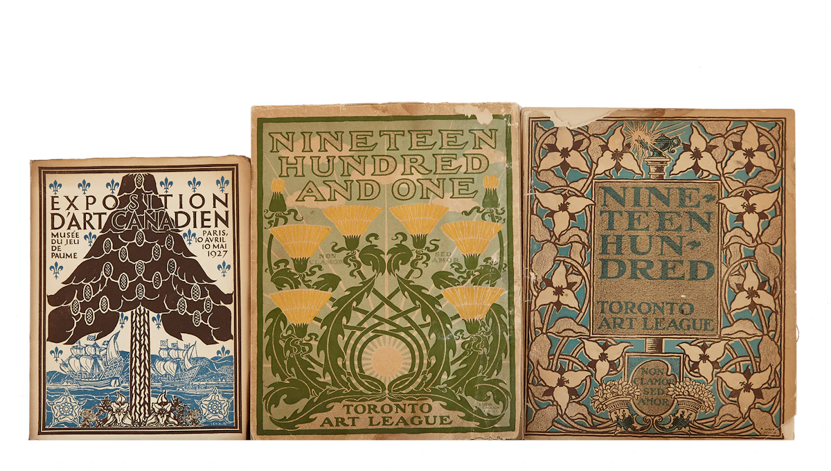 Books and Reference, Toronto Art League 1900 Calendar; Toronto Art League Calendar 1901; Exposition d’art Canadien 1927, no-medium